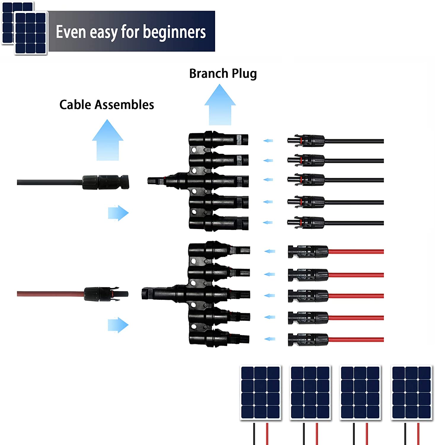 solar branch connectors