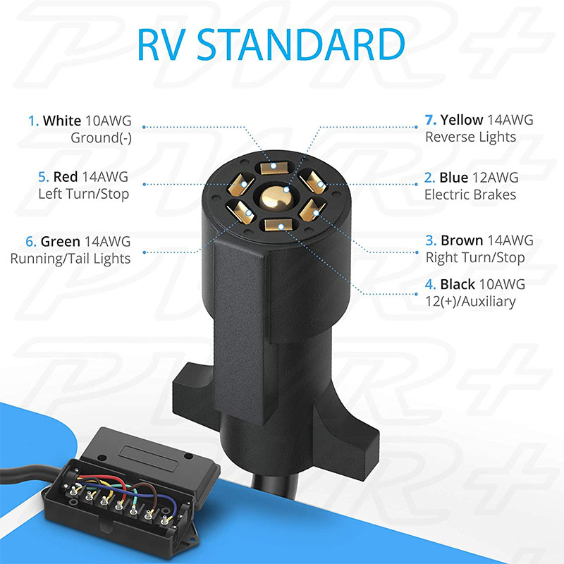 7 way trailer cable