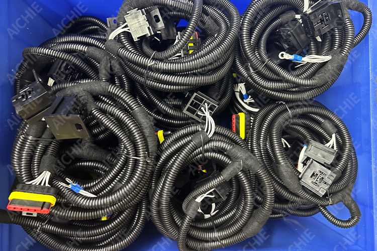 Custom forklift wire harness