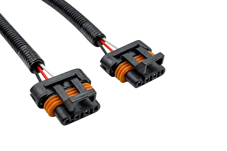 Waterproof led light auto wire harness