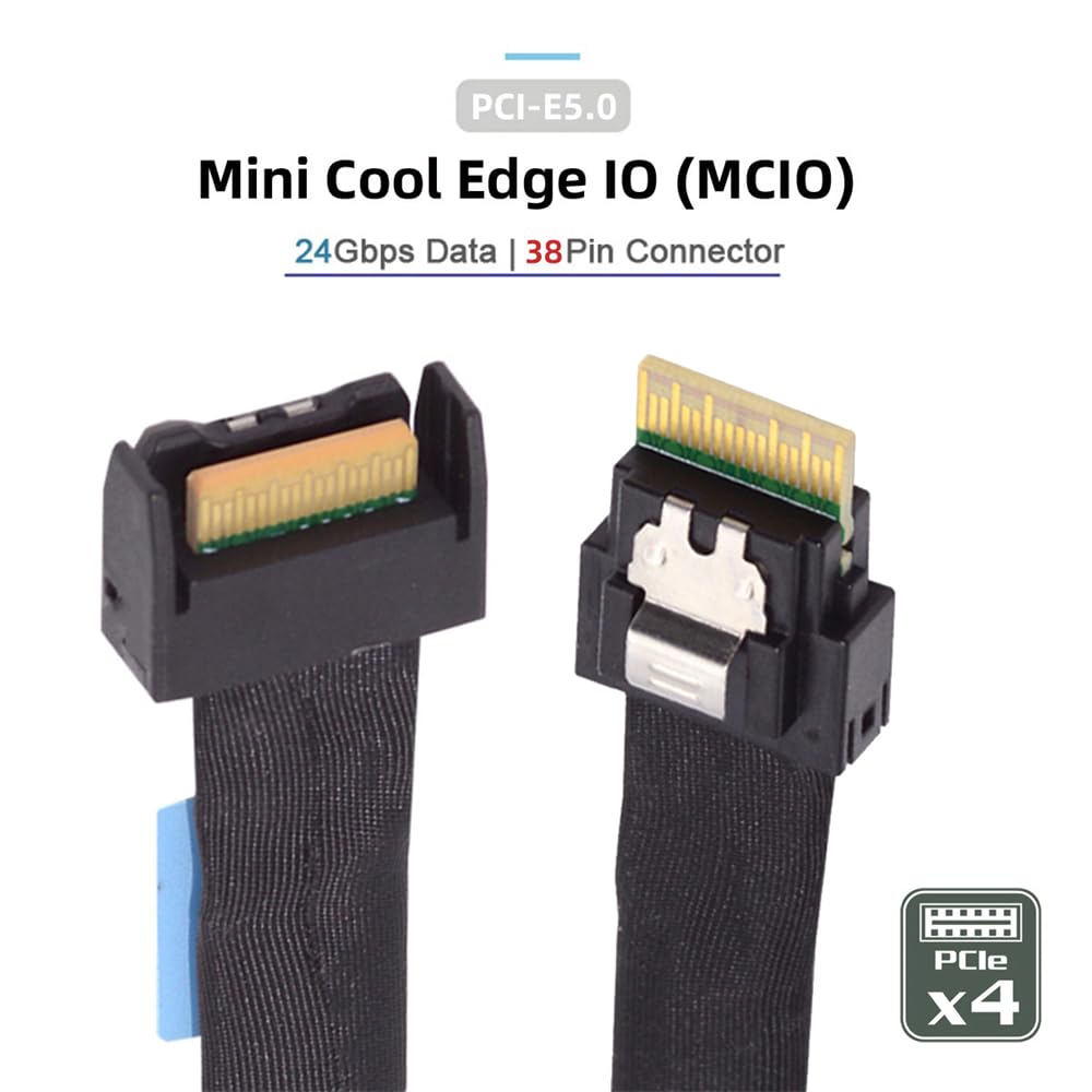 MCIO 4i 38Pin Male to SFF-8654 Slimline 4X Cable