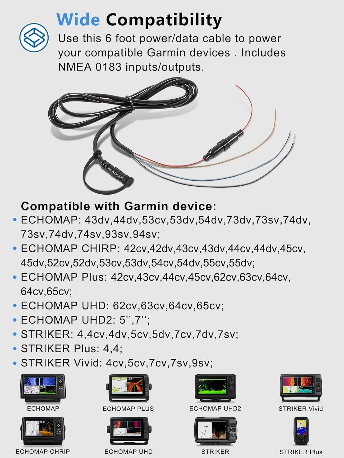 Fishfinder Power Cable