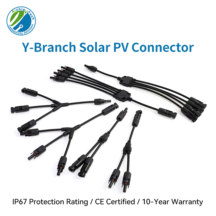 MC4 Y branch solar connector