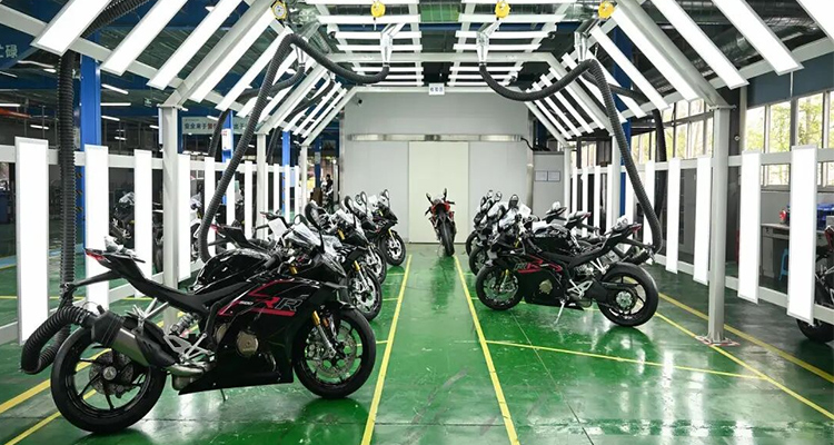 Motorcycle factory assembly