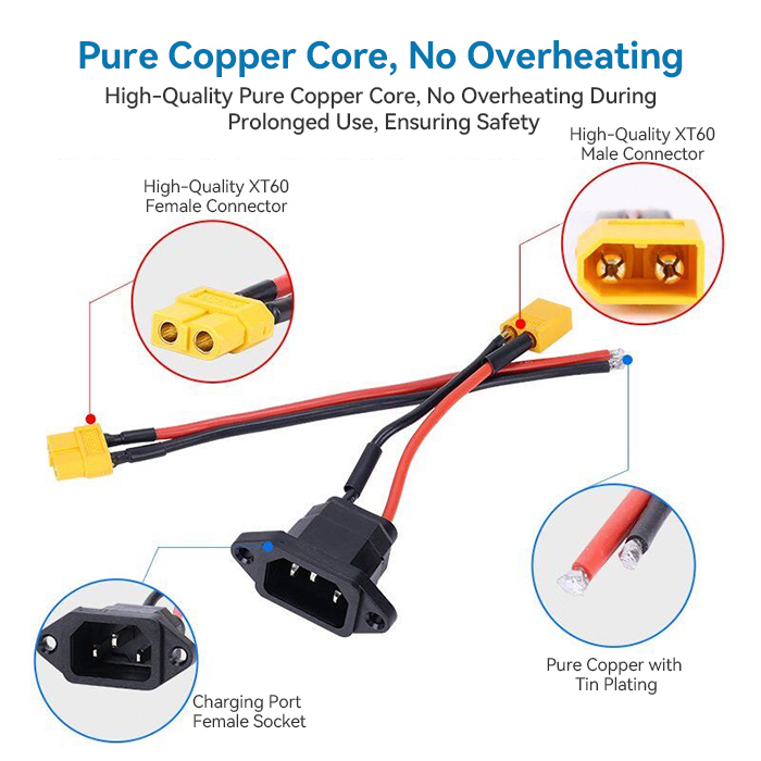 IEC C14 XT Heat Resistant Cable