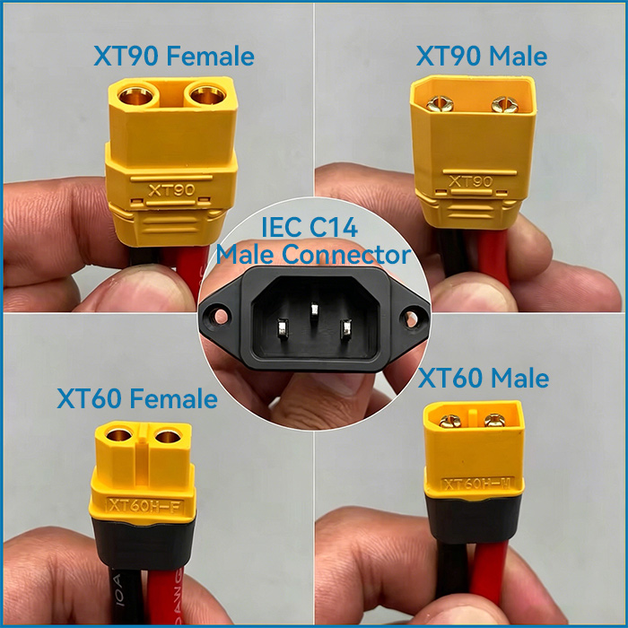 IEC C14 XT Connector Closeup