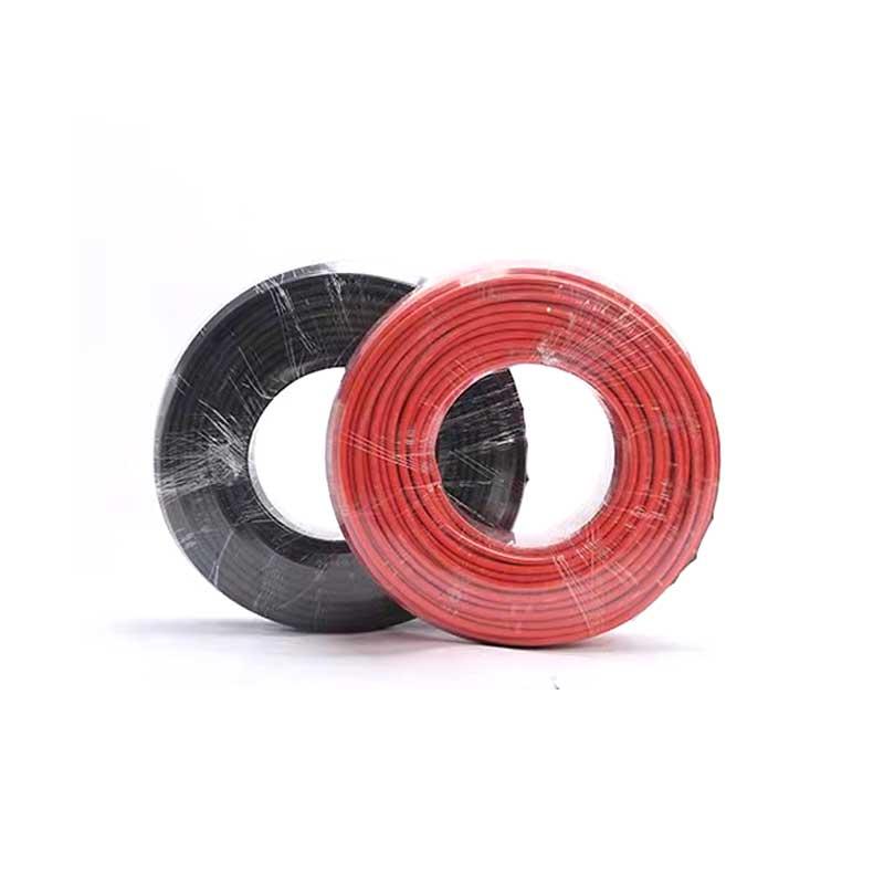 TUV CQC Approval 1500V 2.5mm2/4mm2/6mm2/10mm2/20mm2 PV cabel red and black cable XLPE jacket solar wire cable