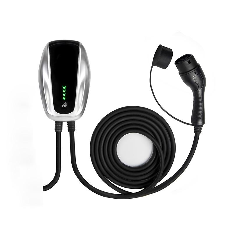32a 7kw Electric Car Charger With Control Box 5 Meters Cable