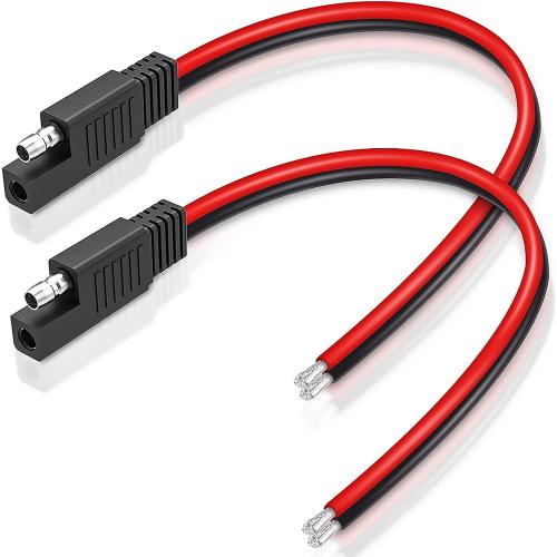 SAE Connector Extension Cable, SAE Quick Connector Disconnect Plug SAE Power Automotive Extension Cable Solar Panel Cable Wire