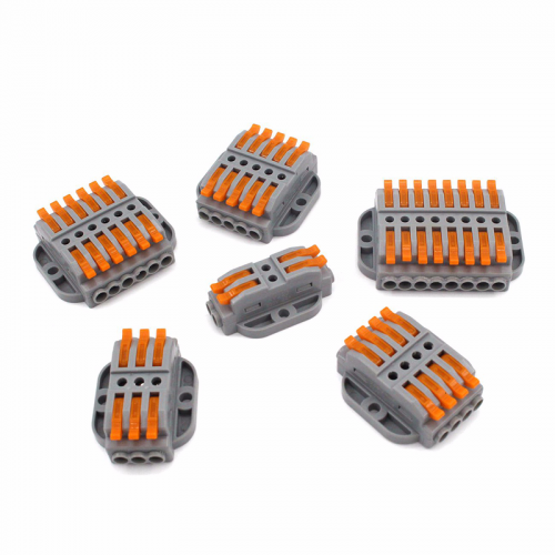 Fast Compact Lever Nut Cable Wire Conductor Quick Wiring Compact Splicing Connector Electrical Quick Terminal Block connectcor