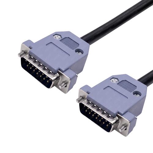 Customized DB15 Male to JS T XH-9P Equipment Cable D-Sub Connector Power Cable