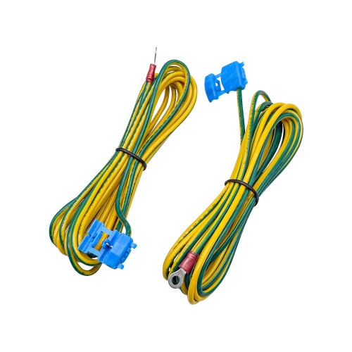 Custom Yellow and Green Wire Cable Harness