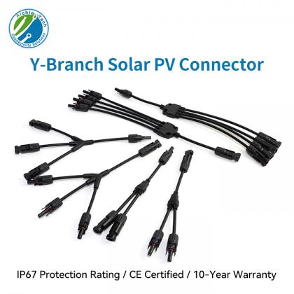 MC4 Y branch solar connector